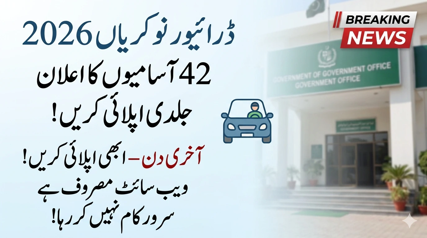 Npftas.pk FIA Staff Car Driver Jobs 2026