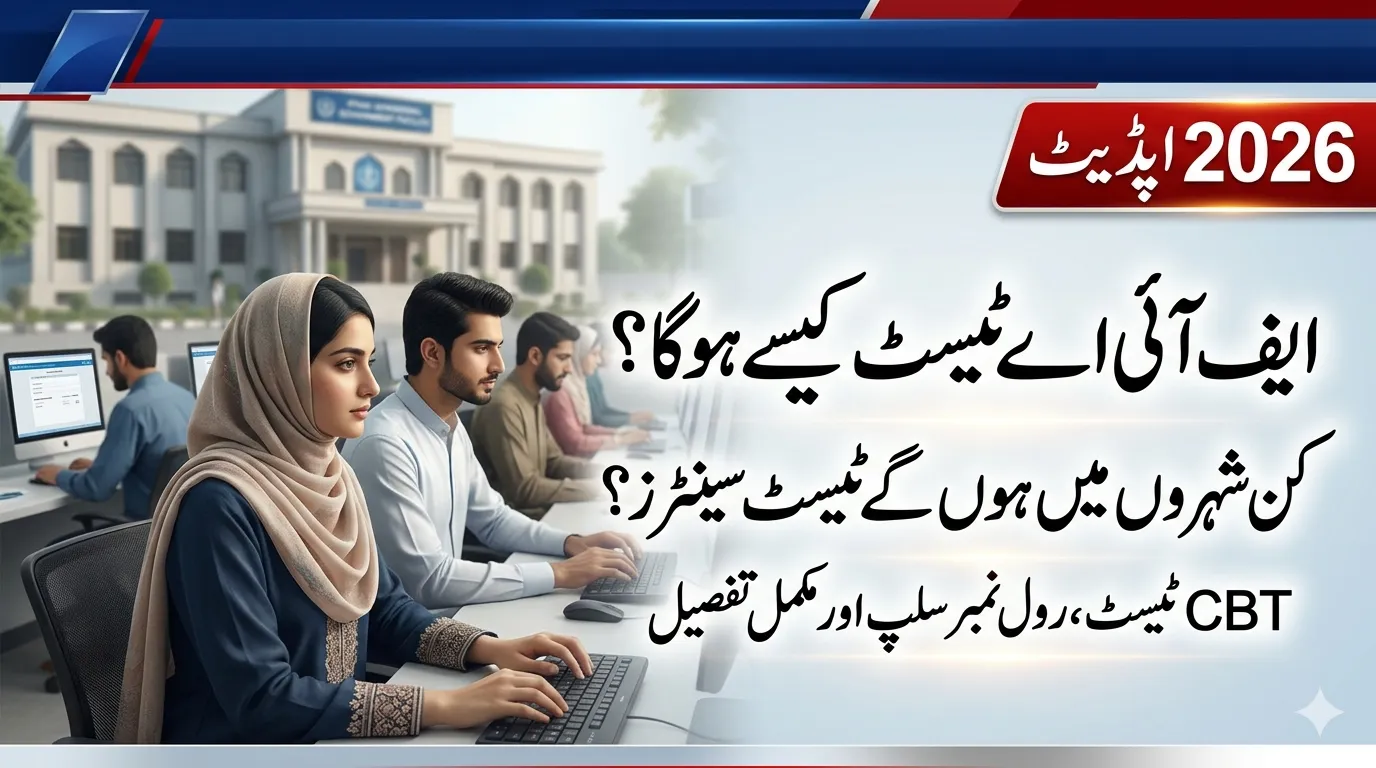 ایف آئی اے جاب کا ٹیسٹ کیسے ہوگا؟ ٹیسٹ سینٹرز کہاں ہوں گے؟ مکمل تفصیل