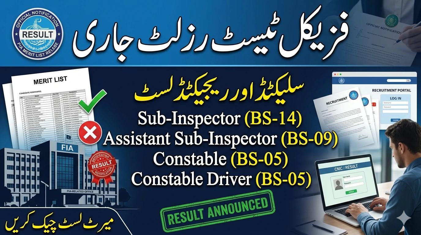 FIA Physical Test Result 2026